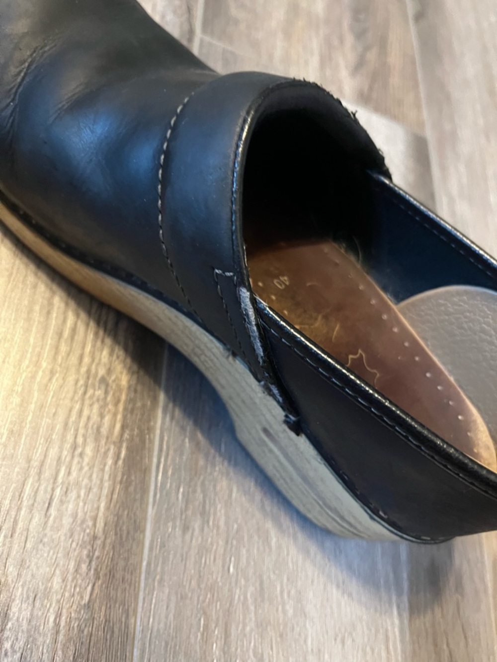Dansko Professional Black Oiled Leather Clogs - Picture 8 of 8